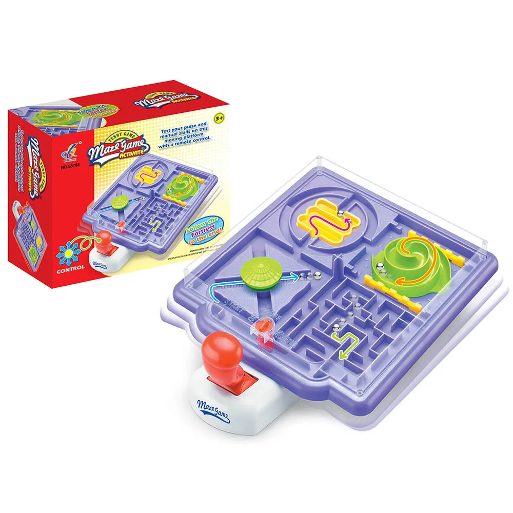 Настольная игра 4 в 1, лабиринт, игра с ручными мозгами для родителей и детей, Интерактивная детская развивающая игрушка, контрольная игра