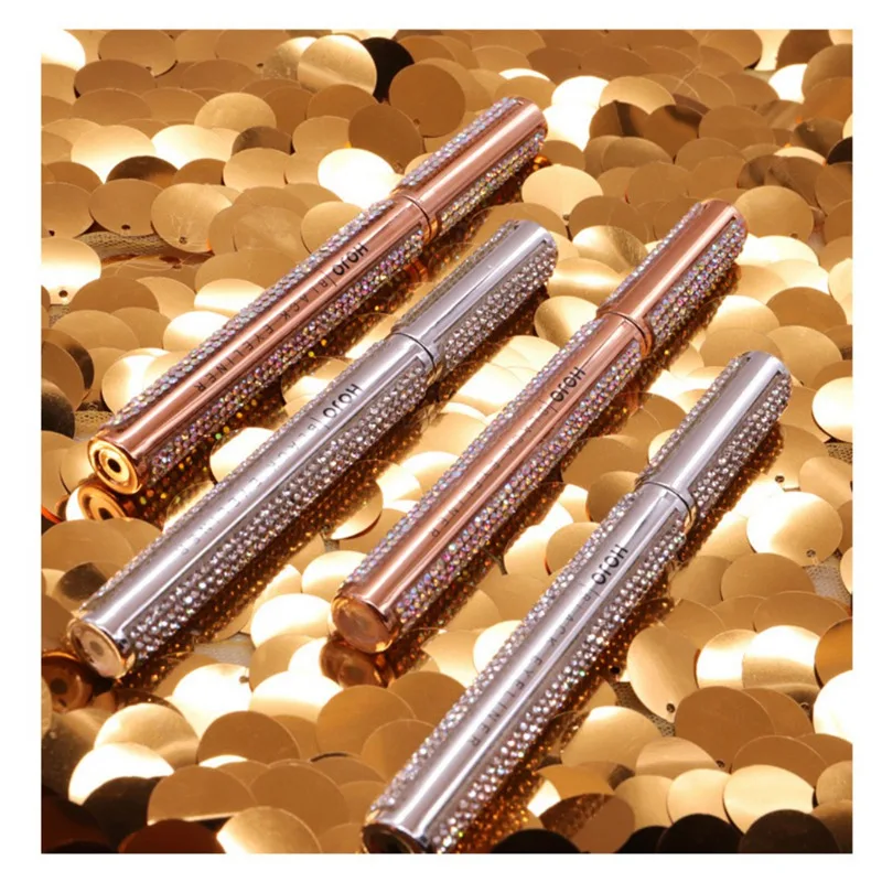 Hot Waterproof Sweatproof Star Diamond Eyeliner Smudge-proof Long-lasting Easy To Use Liquid Eye liner Makeup