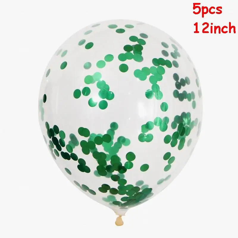 5pcs green 7 трубок подставка для воздушных шаров держатель для шарика воздушный шар "Конфетти" хромированный металлический шар Дети день рождения партии Свадебные украшения Поставки - Цвет: 5pcs green