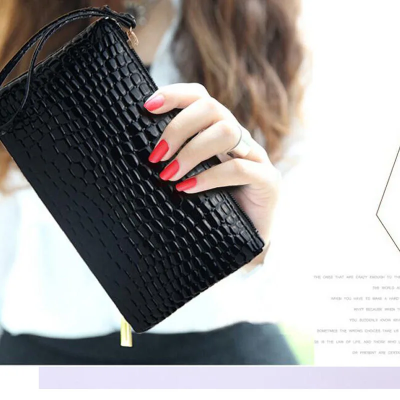 

Fashion wallet Custom Lady Leather Women Travel Wallet with handle