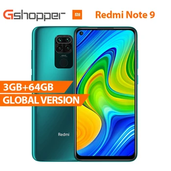 

Global Version Xiaomi Redmi Note 9 64GB 3GB Smartphone MTK Helio G85 Octa Core 48MP Quad Rear Camera 6.53" DotDisplay 5020mAh