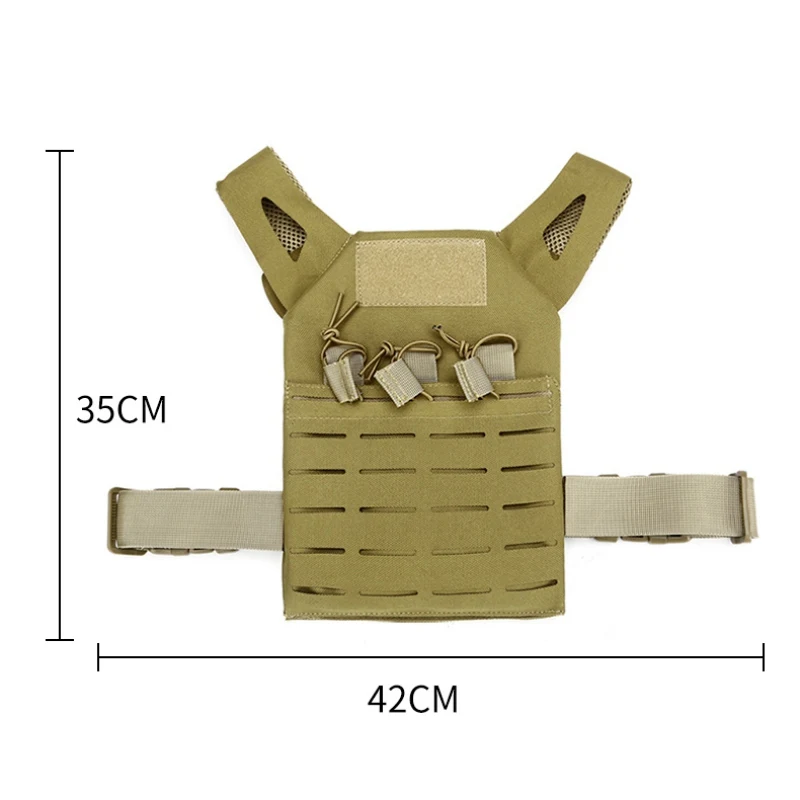 Регулируемые прочные тактические нагрудные установки для детей износостойкий открытый охотничья военная игра легкий Пейнтбол защитный жилет