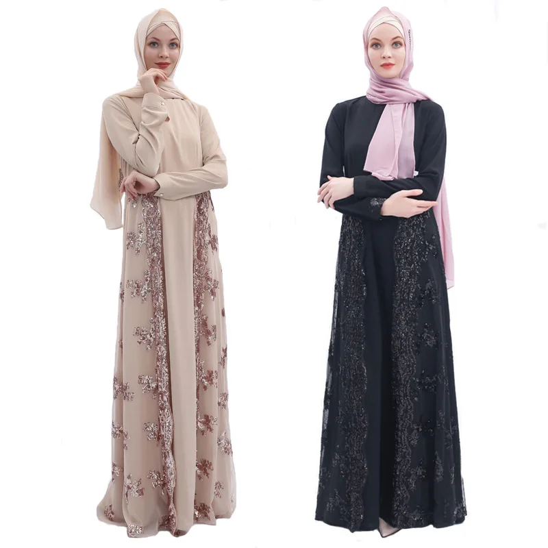 Мусульманская исламская одежда хиджаб платье Женщины шикарный роскошный вышивка платья абайя лоскутное турецкий стиль Дубай длинные халаты