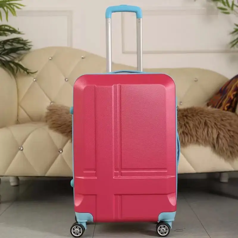 Red suitcase 20''24-дюймовый чемодан на колесиках, багаж на колесиках для путешествий, студенческий чемодан на колесиках для девочек, Женский чемодан, чемоданы - Цвет: Red suitcase