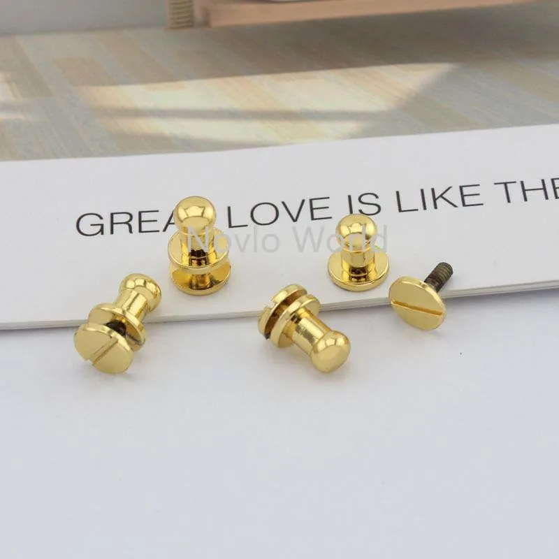 10 pieces, high quality handbags hardware metal accessories thick flank the pacifier nail luggage belt screw fittings nail