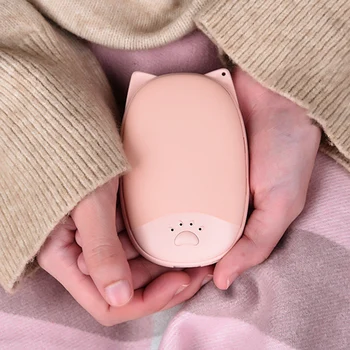 

3 Colors 2 In 1Power Bank 5200mAh Mini Hand Warmer Phone Power Bank Portable Winter Body Hand Warmer Handy Heater USB Charging
