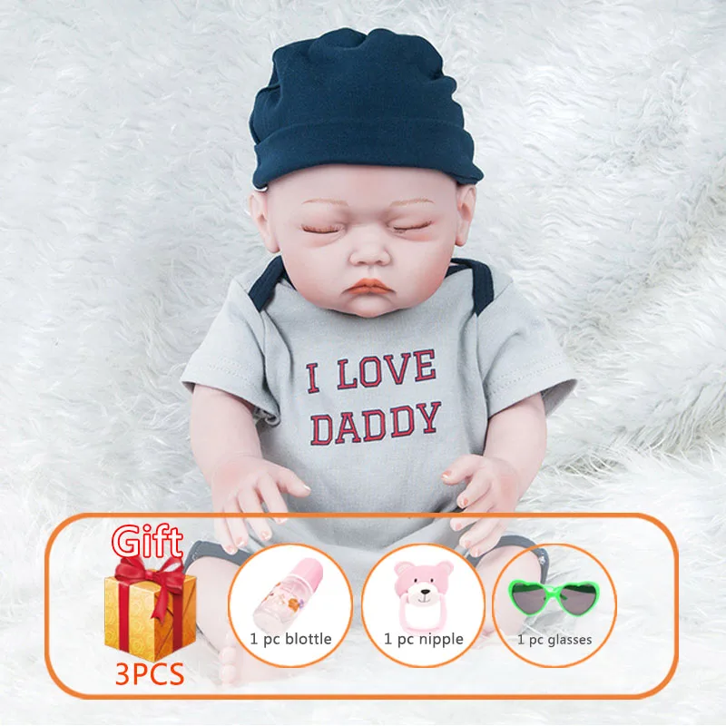 U002 20 дюймов Новорожденные куклы Reborn Baby реалистичные мягкие силиконовые реалистичные куклы ручной работы для малышей игрушки для детей Подарки - Цвет: U002
