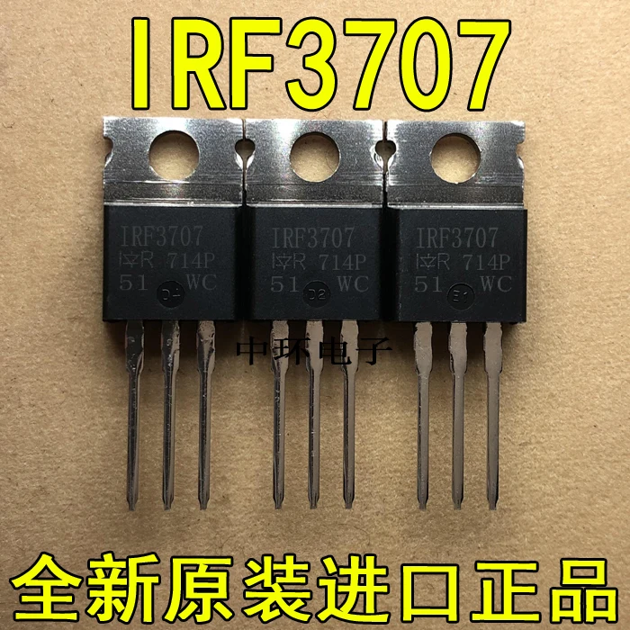 10 шт./лот IRF3707 IRF3707PBF ИК-220 полевого транзистора 62A 30Vx m y