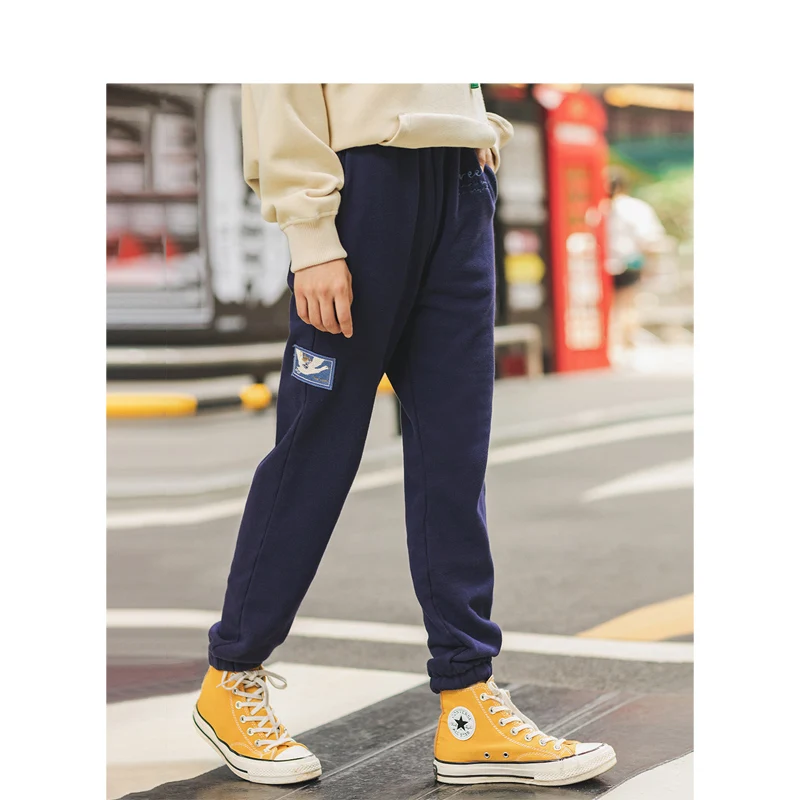 INMAN Winter New Arrival Elastic Waist Fashion Embroidery All Matched 100%Cotton Women Pencil Pants
