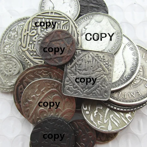 Indian Ancient Mix dates 28pcs Silver Plated Copy Coins|Non-currency ...