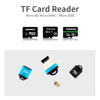 ANMONE USB Micro SD/czytnik kart TF USB 2.0 Mini czytnik kart pamięci telefonu komórkowego szybki Adapter USB na akcesoria do laptopa 2