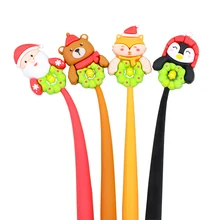 

12Pcs Korean Cute Pens Bear Flower Kawaii Girl Stationery Ballpoint Rollerball Funny School Wedding Christmas Gift Decoration