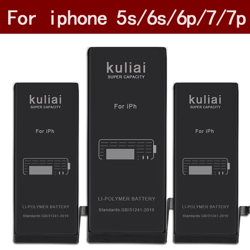 Литиевая батарея для Apple iPhone 6S 6 Plus 7 P 5s сменные батареи Внутренняя батарея для телефона 4260 мАч+ Бесплатные инструменты