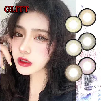 

HOTSALE Dolly Glitter Cosmetic Contact Lens for Eye Color 1 Year Use Women Men Soft Glasses Prescriptionлинзы для глаз GLITT