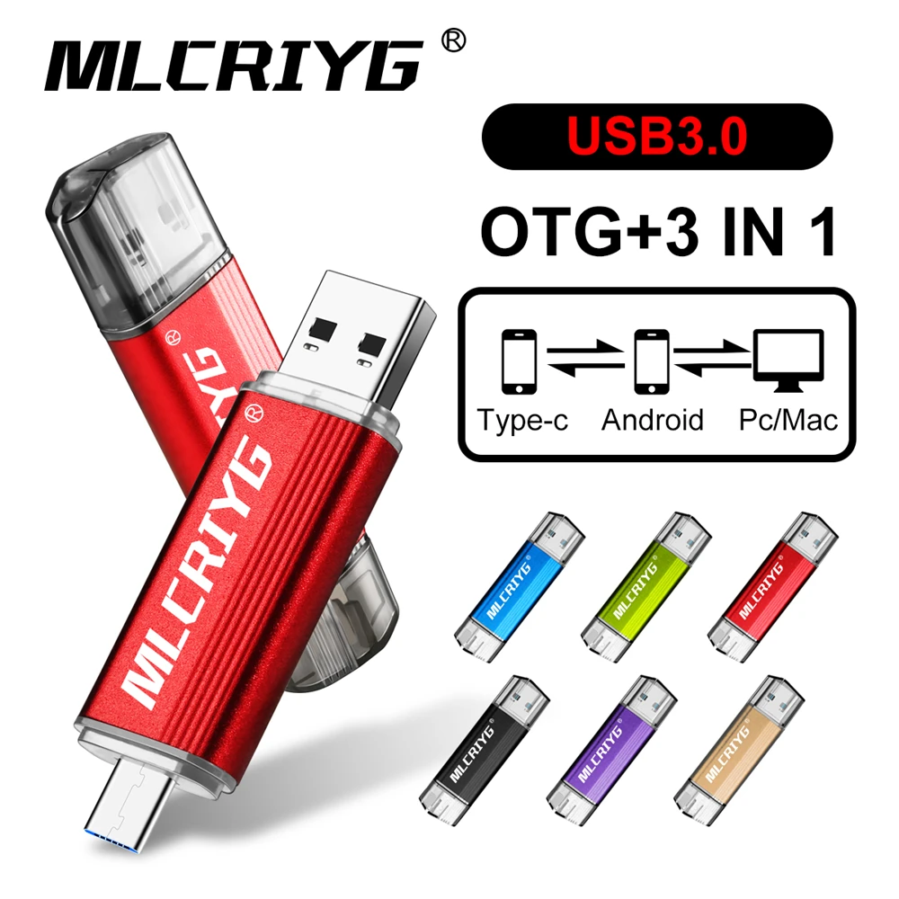 Высокоскоростная usb флешка 3 0 64 ГБ 128 металлическая Флешка OTG Type c 32 16 флеш накопитель 8 флешка|USB