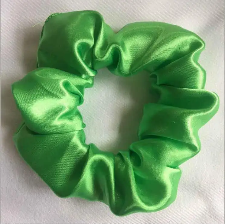 46 цветов Простые Модные одноцветные большие тонкие кольца для волос атласные горячие Solding головы веревка связанный цветок аксессуары для волос