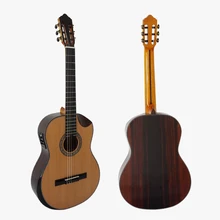 Твердый Топ java ebony винтажная Классическая гитара со специальной чашей форма Чехол для гитары