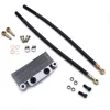 Silver Aluminum Motorcycle Oil Cooler Oil Engine Radiator high quality accessory part suitable For Pit Dirt Motor Bike LXR DHZ