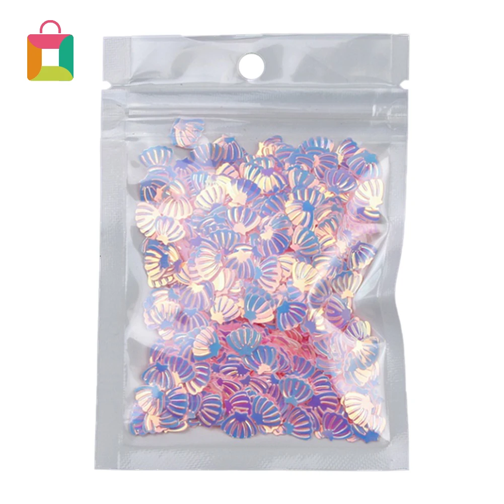 

BeautyBigBang 10g PVC Nail Art Decorations DIY Shimmer Geometric Shell-shaped Nail Art Decoration Sequins
