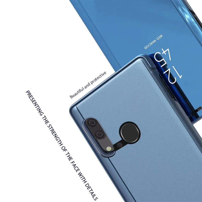 Для huawei Коврики 20 10 Pro P Smart четкое зеркало заднего вида 360 с подставкой откидной крышкой сенсорный чехол P20 Pro lite чехол