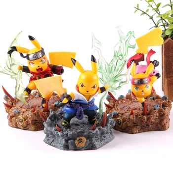 

Monsters Anime Figure Cosplay Uzumaki Naruto Uchiha Sasuke Sakura Haruno Monsters Action Figure GK Statue PVC Collection Toy