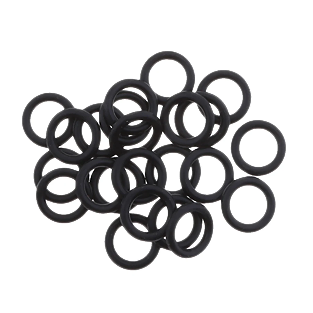 25Pcs Replacement Black Rubber Twin Cam Oil Drain Plug O-Ring For 