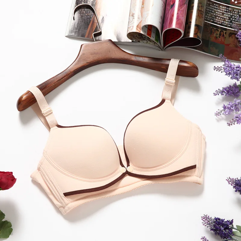 Skin Nursing Bra soutien gorge allaitement Pregnancy Maternity Feeding Gather Bra Women Underwear Prevent Sagging Seamless Breathable - Цвет: Skin