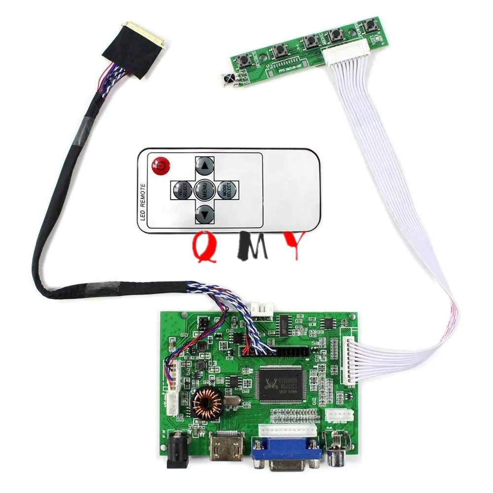 Плата аудио-контроллера HDMI VGA 2AV внешняя плата для 40-контактного LVDS LCD 11 6 дюймов