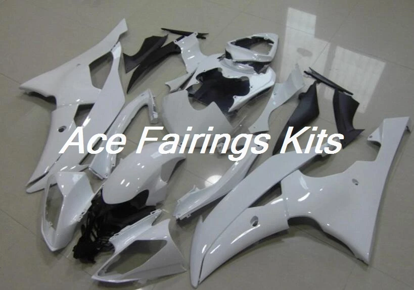 4 подарки ABS мотоцикл Полный Обтекатель Набор подходит для YAMAHA YZF-R6 2008- ABS пластик Cowlings обтекатель комплект хороший все белый