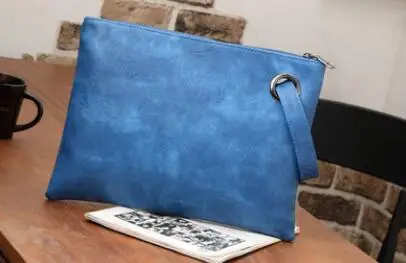 Blue Новинка, Женский конверт, клатч, сумка, высокое качество, кожзам, женский клатч, вечерняя сумка, женские клатчи, сумочка, Bolsa Feminina - Цвет: Blue