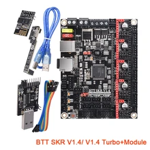 BIGTREETECH SKR V1.4 Turbo 32 Bit Kit Placa de Controle do Modo de Expansão ESP01 WIFI Módulo DCDC 3D Peças Da Impressora SKR V1.3 TMC2208 UART