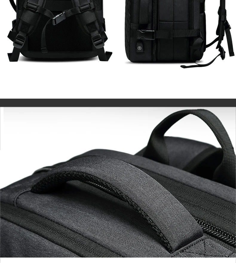 Мужской водонепроницаемый рюкзак для ноутбука 15,6 дюймов с зарядкой от USB, повседневный рюкзак для ноутбука, Мужская школьная Спортивная дорожная сумка, рюкзак для мужчин