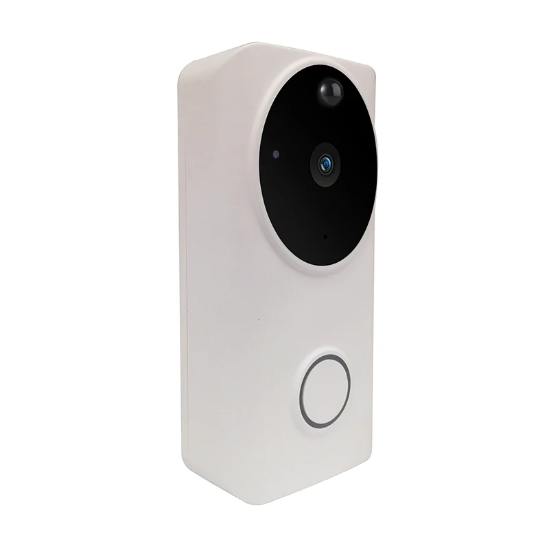 Lonsonho умный Wifi дверной звонок беспроводной видеодомофон 2MP 1080P камера ночного видения Pir датчик движения Tosee Plus App - Цвет: Белый