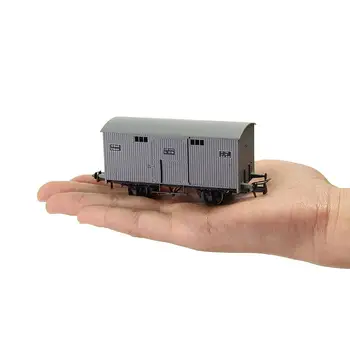 3pcs HO Scale 1:87 20ft Box Car Wagon 20' Railway Boxcars Rolling Stock Freight Car C8728