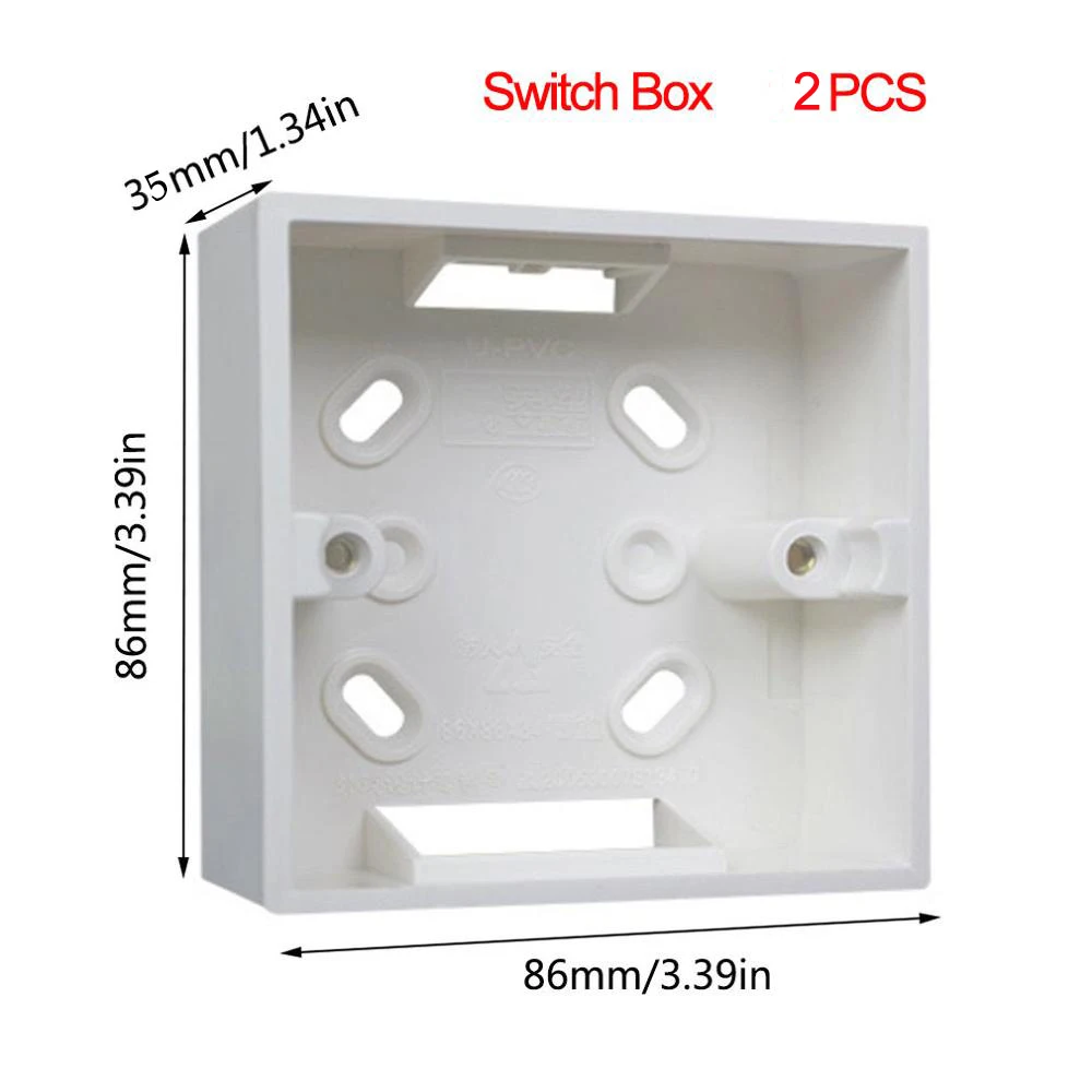 2xSurface Switch Box Xiao mi настенный выключатель Aqara ZigBee умный светильник Настенные переключатели без нейтральной пожарной проволоки светильник с дистанционным управлением беспроводной ключ реле mi Home - Цвет: 2xSurface Switch Box