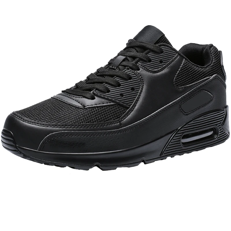 Men Shoes Black Брендовая дышащая мужская повседневная обувь; модные кроссовки; Мужская обувь для ходьбы; Большой размер 47; уличная Мужская обувь суперзвезды; Цвет Черный - Цвет: Men Shoes Black