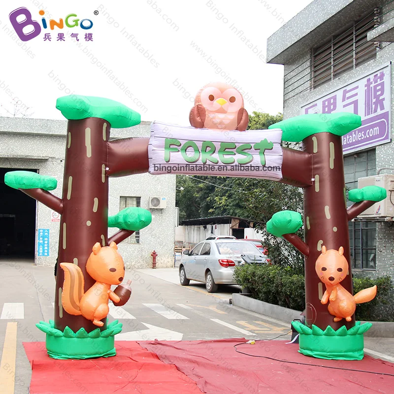 Специально настроенные 4X3 метра надувные лесные арки ворота/ Надувные арки декоративные игрушки