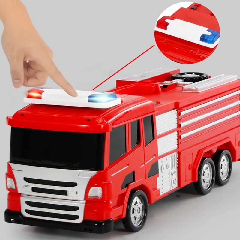 Трансформированный пихтовый грузовик многофункциональная парковка DIY строительный автомобиль городской трек набор с пихтовым автомобилем пожарная рейка автостоянка