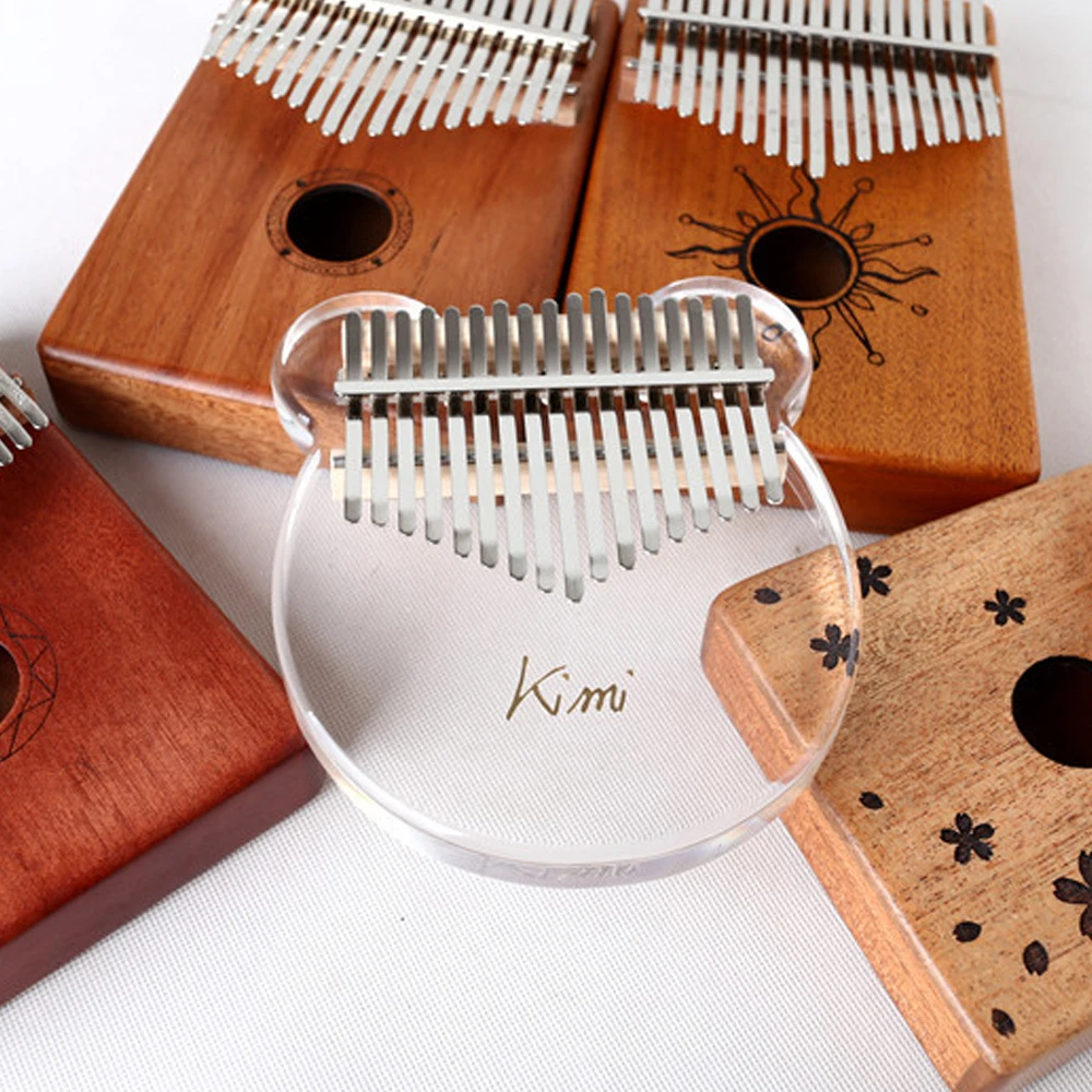 

17 Keys Crystal Kalimba African Thumb Transparent Finger Piano Acrylic Kalimba Portable Musical Instrument
