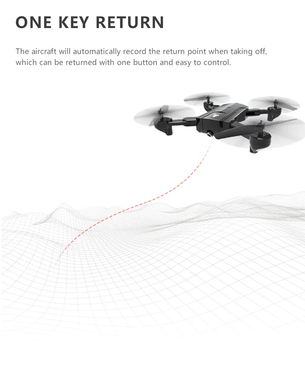 X196 оптическое позиционирование дрона потока для аэрофотосъемки Интеллектуальный следующий Квадрокоптер складной самолет игрушка