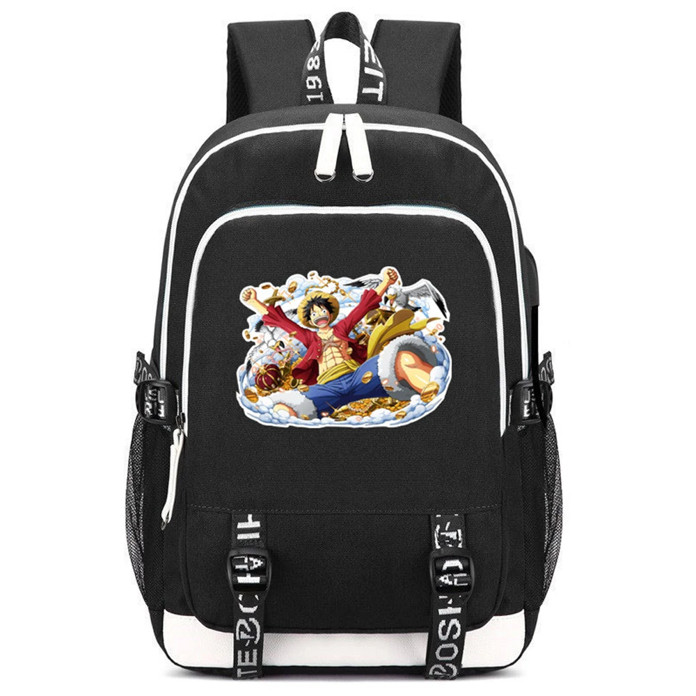 One piece Аниме Bookbag Monkey D. Luffy Cos женский рюкзак Оксфорд школьные сумки для девочек-подростков унисекс дорожная сумка Rugzak