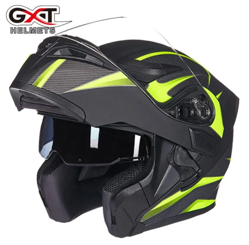 GXT мотоциклетный шлем мото шлем мотокросса флип Capacete da Motocicleta Cascos Doublel объектив гоночный шлем для верховой езды
