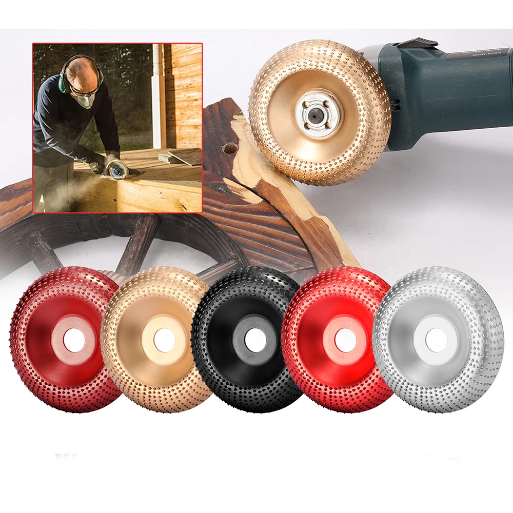 Disque de sculpture sur bois meule outil rotatif pour meuleuse d'angle disque de ponçage disque de façonnage outils abrasifs rotatifs 110*22mm alésage ► Photo 2/6