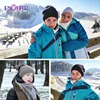 ENJOYFUR Winter women real fur pom pom hats wool knitted thick warm lined beanies hat lady fashion bobble ski caps 4