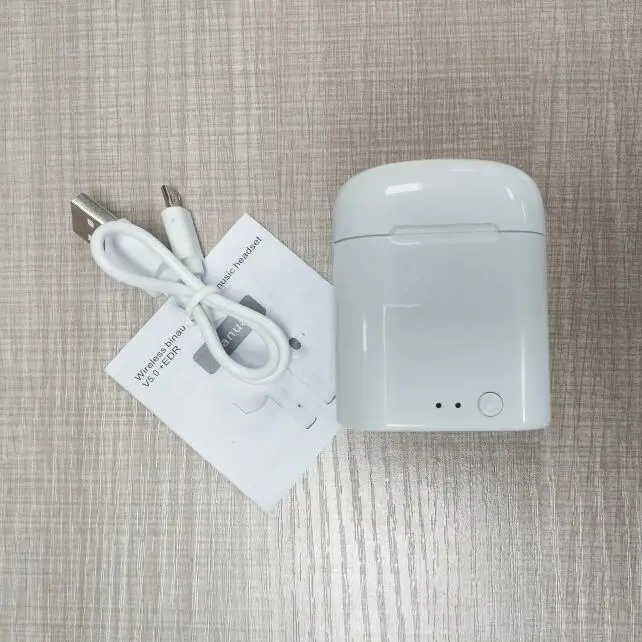 I7MINI I7-MINI TWS Bluetooth гарнитура беспроводные наушники спортивные наушники с микрофоном гарнитура для мобильного телефона iPhone samsung huawei LG - Цвет: I7MINI