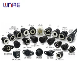 DC-022B DC Power Jack 5.5x2.1mm 5.5*2.5mm Female Plug + Male Plug Jack Socket Adapter 5521 Panel Mount Connector