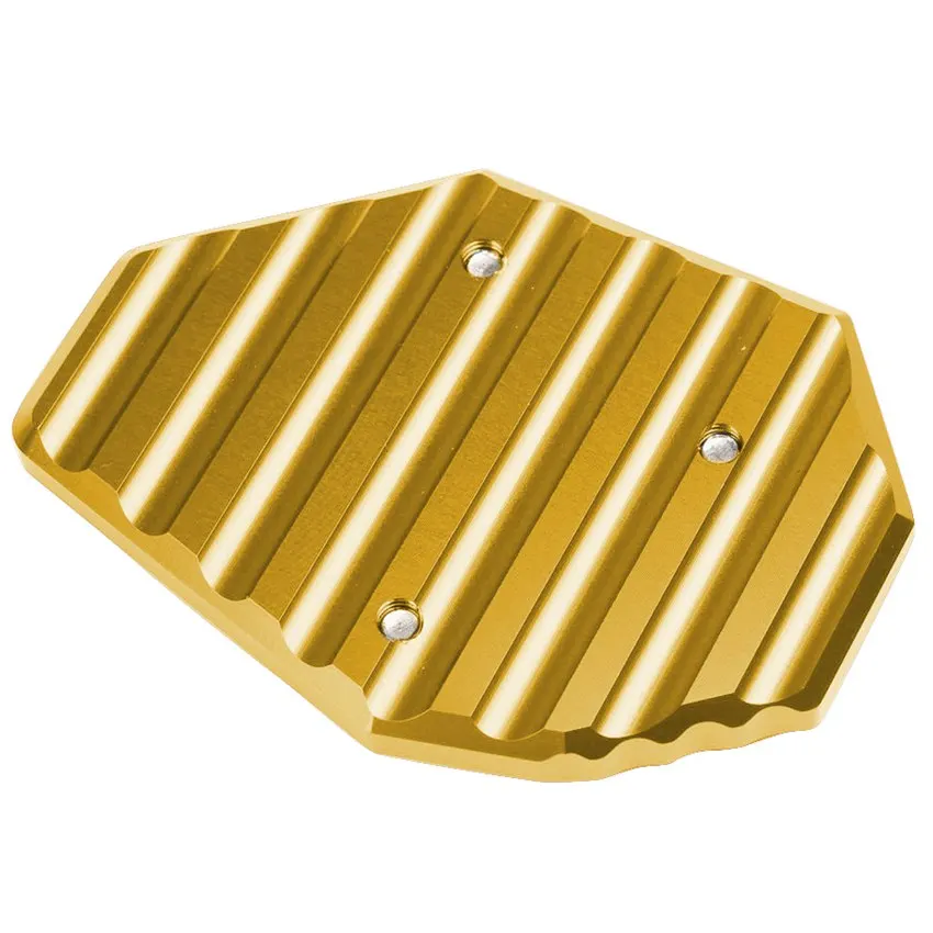 Подножка Sidestand расширение увеличитель пластина Pad для Yamaha MT-07 FZ07 FZ6-S2 FZ6R XJ6/ABS - Цвет: Gold