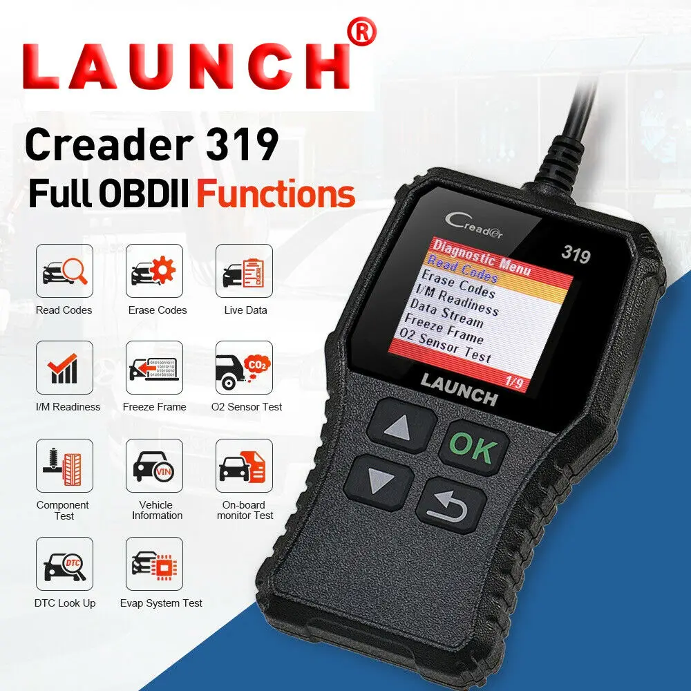 9-18 в Многоязычный мини-автомобиль OBD2 может Сканер Сброс инструмент авто считыватель кодов неисправностей диагностическое приспособление для двигателя 1,77 дюймов TFT экран