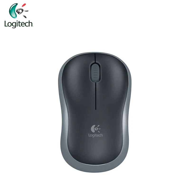 Оригинальная Беспроводная симметричная мышь logitech M185 с USB Nano приемником, поддержка Linux, официальный тест для Windows Mac OS - Цвет: Gray without package