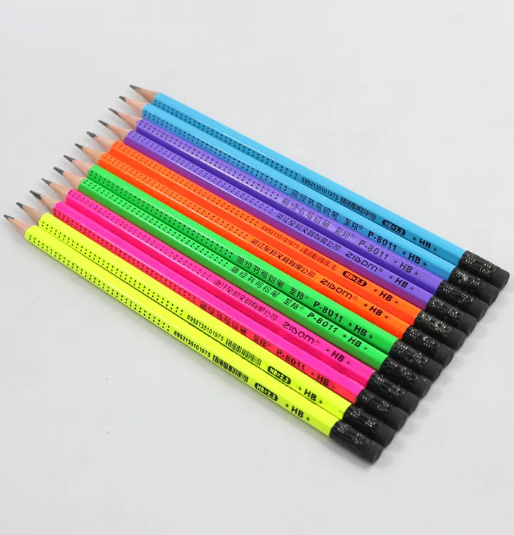 

Wholesale 120pcs Kawaii Wood Pencil with Erasers HB Cute Bright Color Holiday Pencils for Kids Cute Art Supplies for Christmas